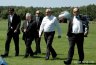 J. Kaczyński na lądowisku w Rzepinie